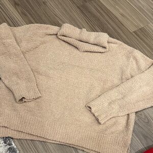 Pink Lily Soft Beige Turtleneck Sweater